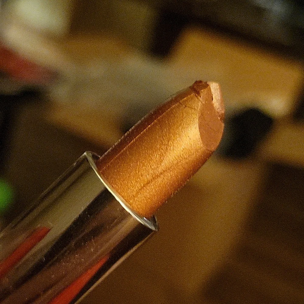 STARRY Brand Gold Csse w Popup Mirror Lipstick - Mauve #14